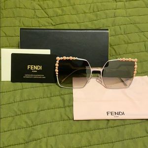 Pink/gold Fendi sunglasses